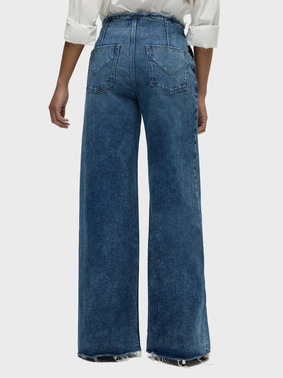 Hudson Jeans James High-Rise Darted Wide Leg in Mallorca