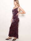 Fore Collection Luxe Cowl Maxi Dress in Burgundy