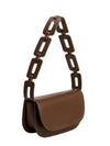 Melie Bianco Inez Chocolate Recycled Vegan Shoulder Bag