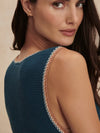Varley Mikel Knit Dress in Heron Blue