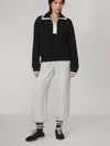 Varley Anika Half Zip Fleece in Black 