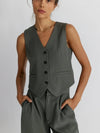 All Row The Leola Vest in Olive