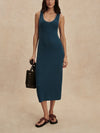 Varley Mikel Knit Dress in Heron Blue
