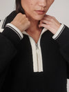 Varley Anika Half Zip Fleece in Black 