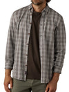 Faherty Brand Coastline Knit Shirt in Grey Cloud Plaid