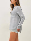 Be Cool Linen Blend Stripe Shirt in Denim 
