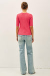 Modal Classic Ribbed Crewneck Short Sleeve Top