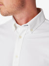 Mizzen & Main Ellis Oxford Dress Shirt in White Solid