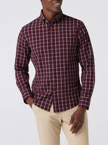  City Flannel in Wine Richard Plaid