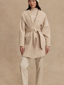  Varley Edgemere Wrap Jacket in Pumice Stone Marl