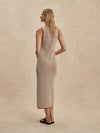 Varley Albane Knit Dress in Caramel Clay