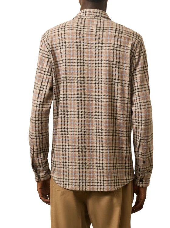 Faherty Brand Legend Sweater Shirt in dune mountain plaid
