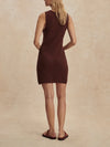 Varley Shane Knit Dress in Ironwood