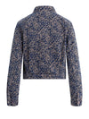 Hudson Jeans Liza Trucker Jacket in Indigo Leopard