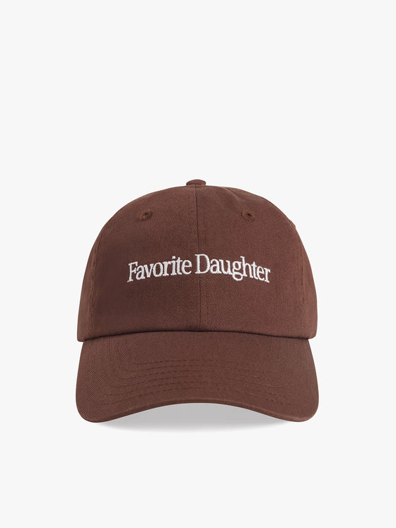 Favorite Daughter Classic Logo Baseball Hat in Brown White