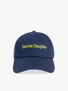 Favorite Daughter Classic Logo Baseball Hat in navy yellow