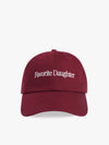 Favorite Daughter Classic Logo Baseball Hat in Sangria nights