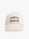 Favorite Daughter All Caps Logo Hat in Khaki Coffee