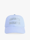 Stripe Logo Baseball Cap in Blue/White Stripe