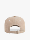Stripe Logo Baseball Cap  in Soft Taupe Stripe
