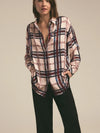 Favorite Daughter Smooth Ex-Boyfriend Shirt in Sangria Blush Plaid