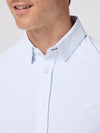 Leeward Formal Dress Shirt in Cloud Blue Johnny Grid