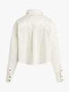 Favorite Daughter The Crop Ex-Boyfriend Shirt in Tusk cord