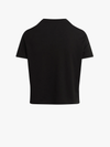 Favorite Daughter's The Cropped Collegiate Tee in Black/Pale Pink