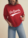 Favorite Daughter Go Sports Sweatshirt in Red