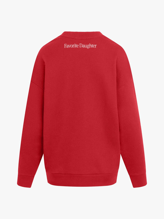 Favorite Daughter Go Sports Sweatshirt in Red