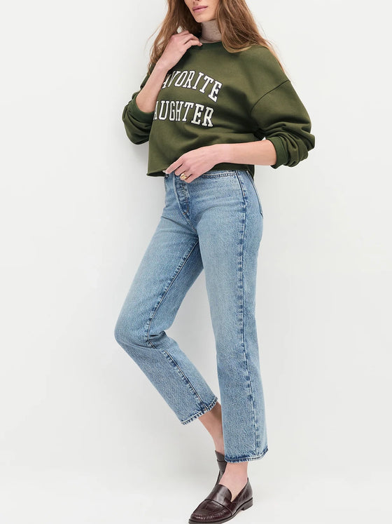 The Cropped Collegiate Sweatshirt