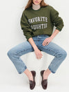 The Cropped Collegiate Sweatshirt