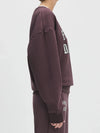 Favorite Daughter The Collegiate Sweatshirt in Burgundy Gardenia