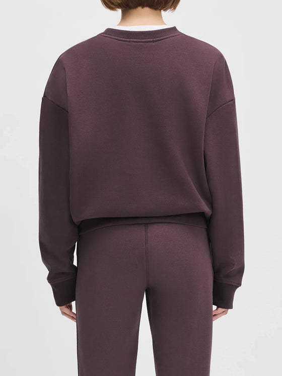Favorite Daughter The Collegiate Sweatshirt in Burgundy Gardenia