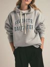 Favorite Daughter The Collegiate Hoodie in heather grey