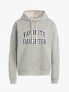 Favorite Daughter The Collegiate Hoodie in heather grey