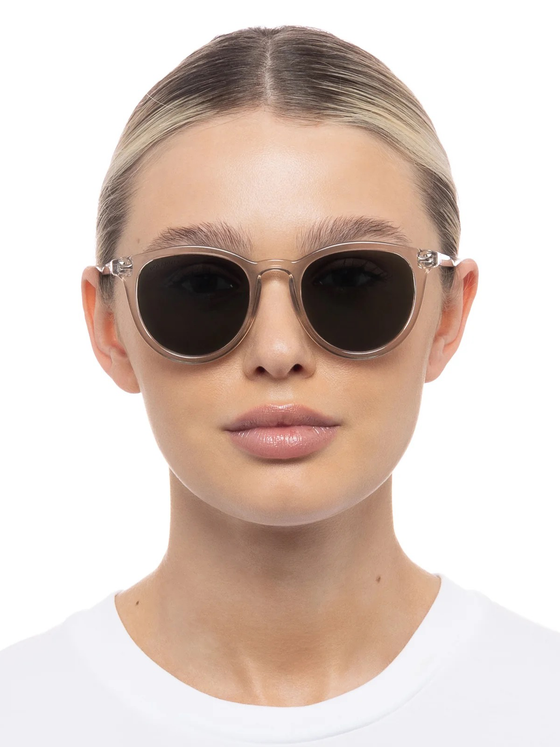 Fire Starter - Stone Polarized Uni-Sex Round Frames Le Specs Sunglasses 