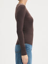 Favorite Daughter Take It Easy Long Sleeve Top in Coffee