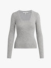 Favorite Daughter Take It Easy Long Sleeve Top in Heather Grey