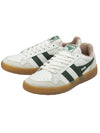 Gola Eagle '86 Sneakers in White/Evergreen/Rose/Gum terry