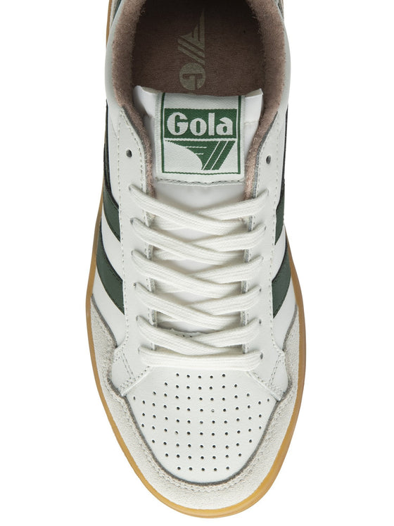 Gola Eagle '86 Sneakers in White/Evergreen/Rose/Gum