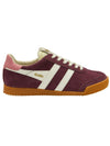 Gola Elan Sneaker in Windsor Wine/Off White/Coral Pink