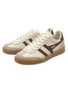 Gola Viper Leather Trainer in Off White/Bone/Otter/Gum