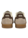 Gola Viper Leather Trainer in Off White/Bone/Otter/Gum