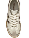 Gola Viper Leather Trainer in Off White/Bone/Otter/Gum