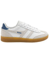 Gola Viper Leather Sneaker in White/White/Moonlight/Gum