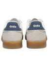 Gola Viper Leather Sneaker in White/White/Moonlight/Gum