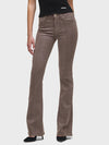 Hudson Jeans Barbara High-Rise Bootcut in Iron Snake Coated