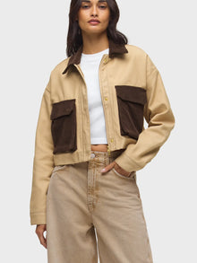  Hudson Jeans Chore Jacket in Blank Canvas
