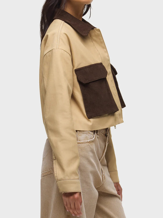 Hudson Jeans Chore Jacket in Blank Canvas
